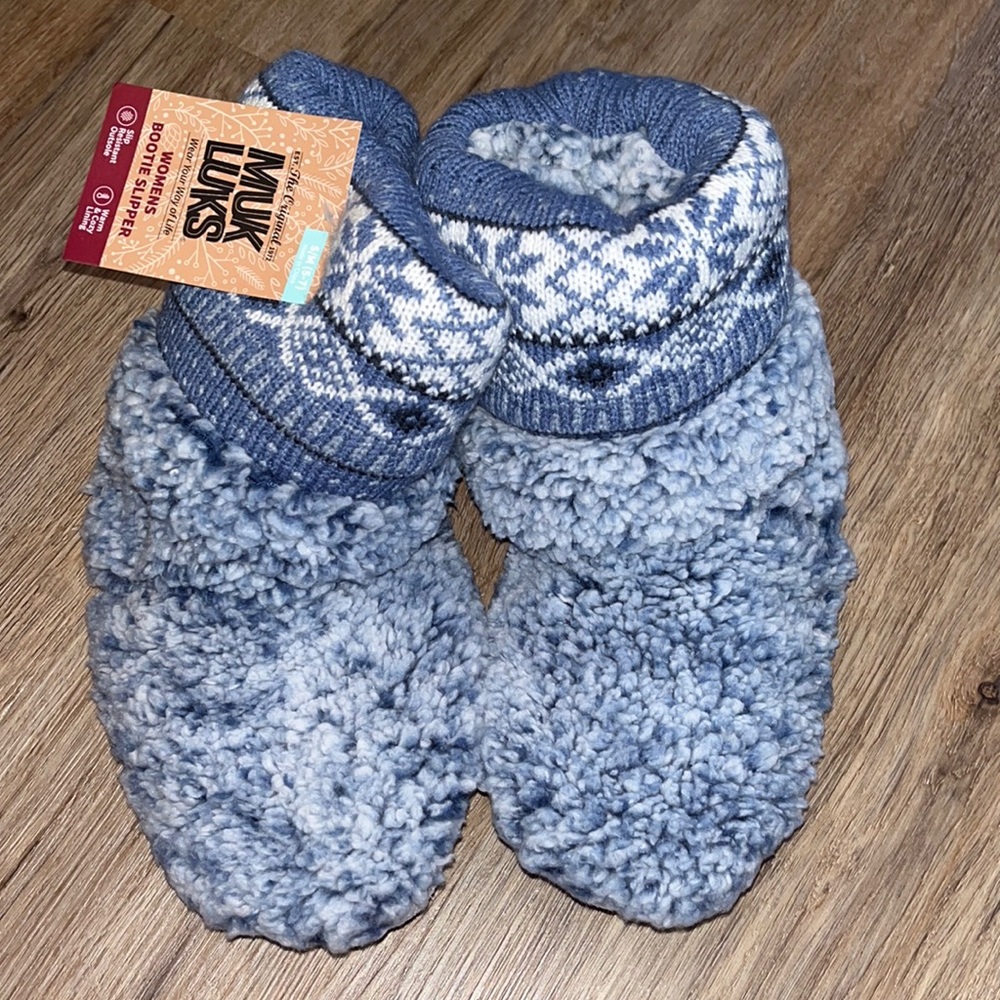 Muk Luks Womens Bootie Slipper